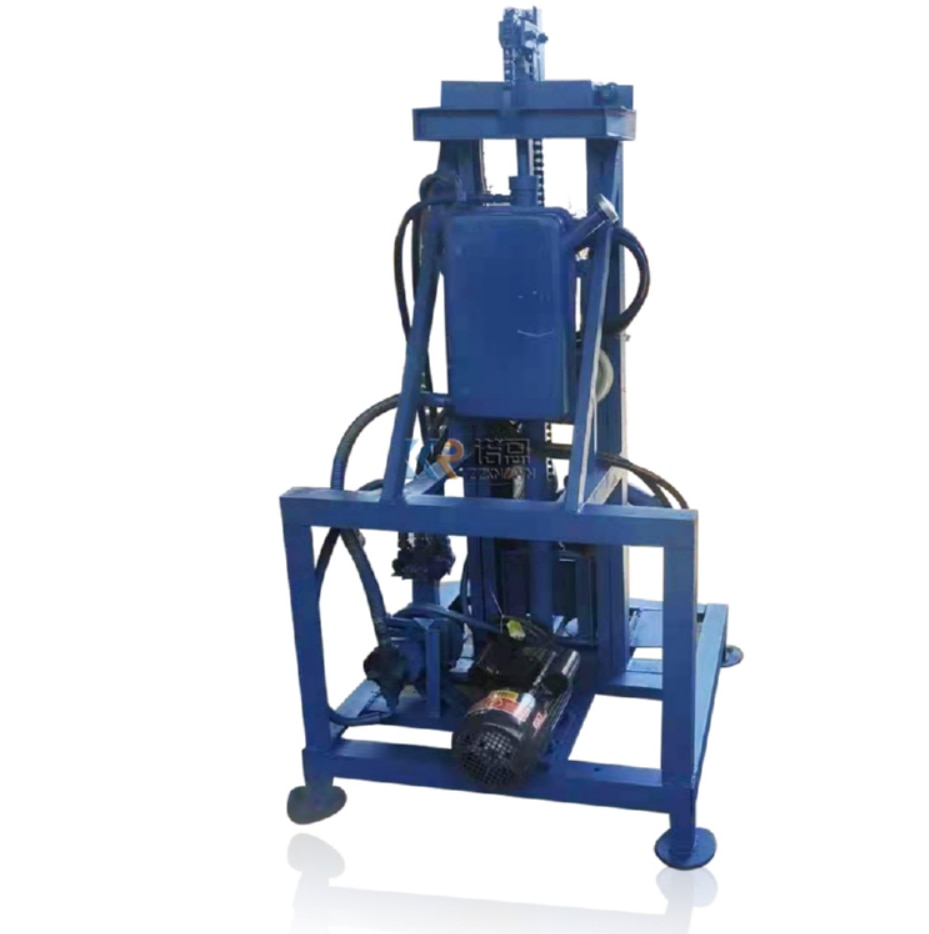 New Electric Hydraulic 4KW Water Well Drilling Rig Mini Portable Deep Water Hydraulic Drilling Rig with Drill Bit