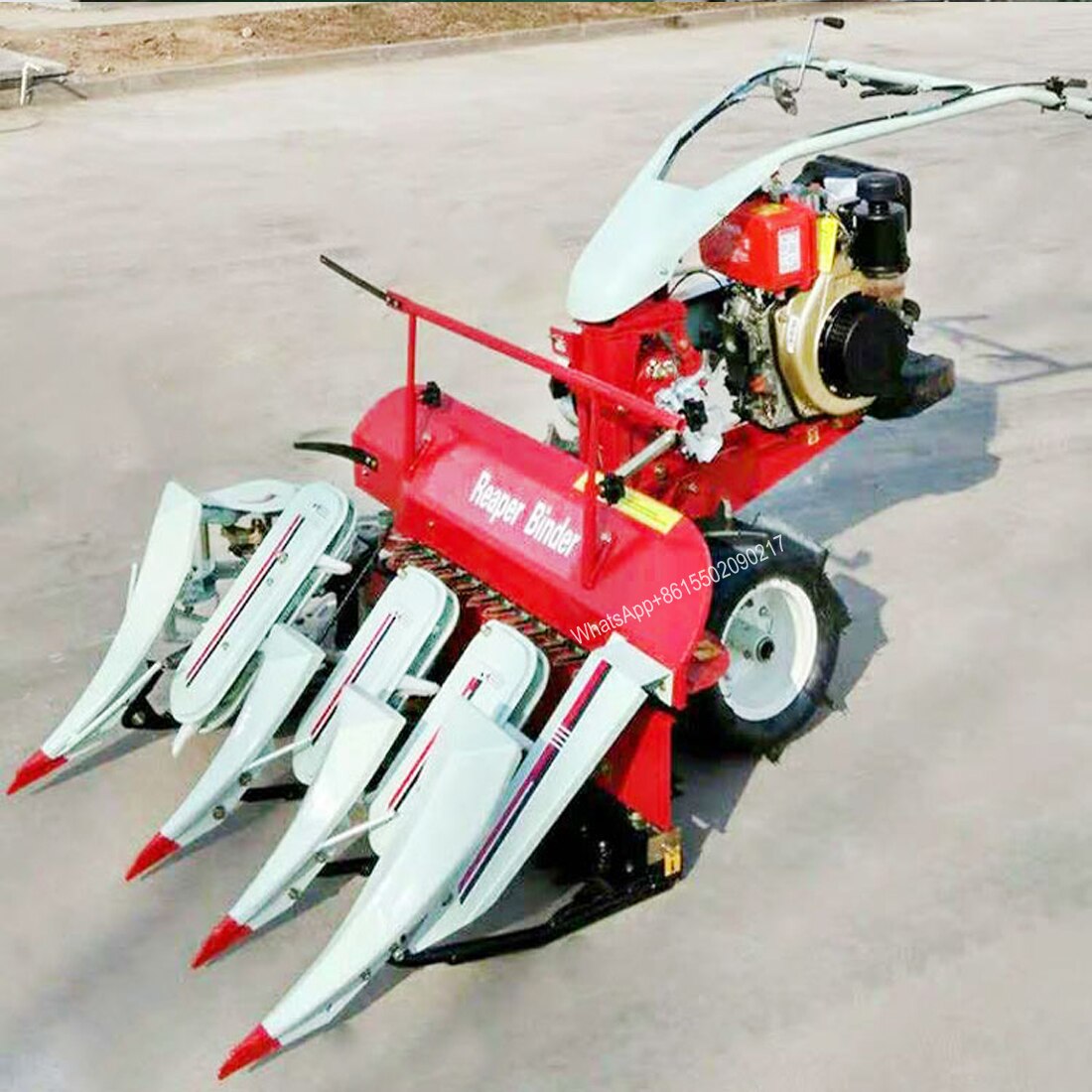 Gasoline diesel engine rice and wheat harvester and baler self propelled wheat rice harvester and baler all in one machine