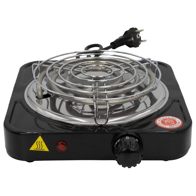 HAEGER Premium Electric Single Hob 1000W-5 Power Levels Solid Electric Stove Top Single For Office,On The Go And Home EU Plug