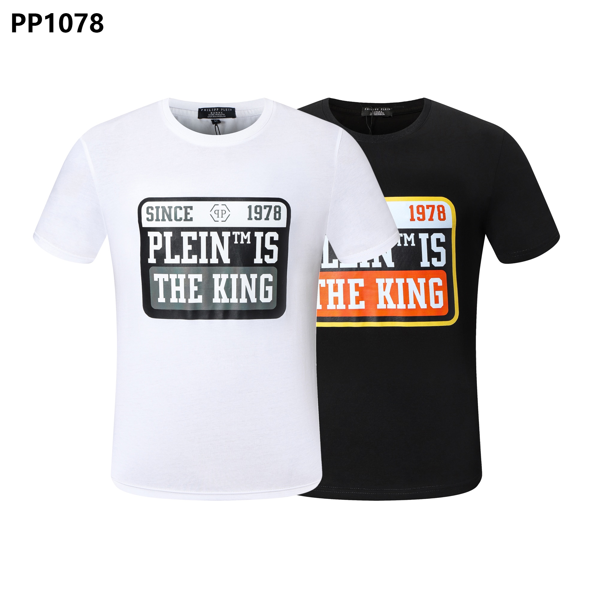 2023-24 Men's Short Sleeve T-shirt Crystal Skull Letter Print Round Neck Skull Hot Diamond T-shirt Pattern