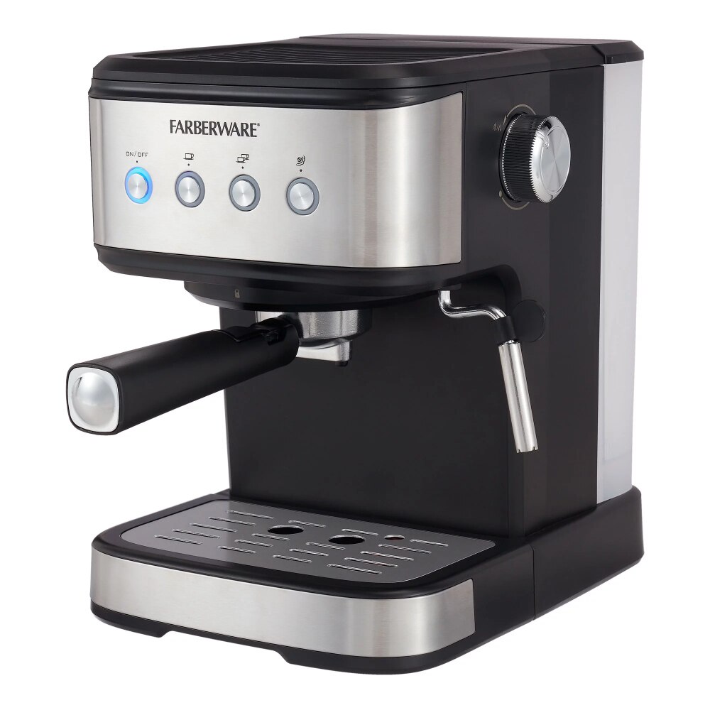 20-Bar Espresso Maker, 1.5 Liter Capacity, Black, New Condition Coffe Machine