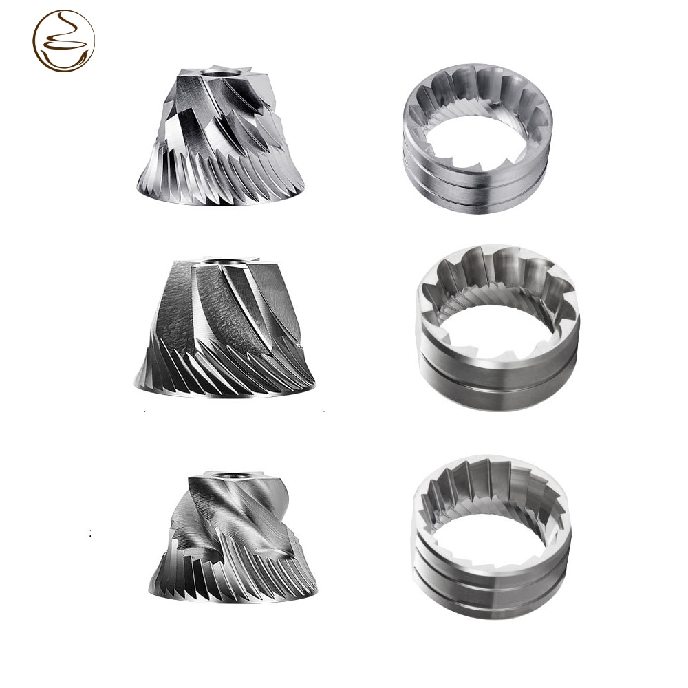 Precise Stainless steel CNC Coffee Grinding Core  Hand Grinder Accessories Coffee Machine Grinding Disc Cutter Parts 5/6/7 Star