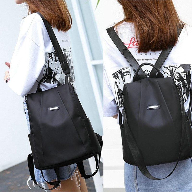 Fashion Anti-Theft Backpacks For Women Large Capacity Casual Waterproof School Bags Multi-Function Shoulder Bag Travel Rucksack