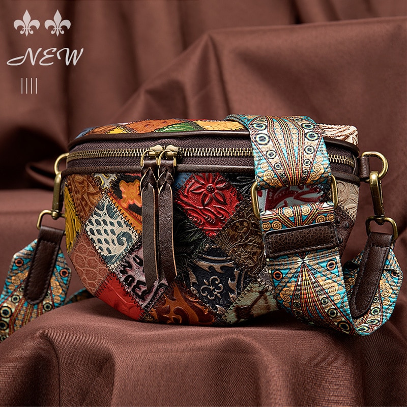 Designer Leather Woman Chest Bag Bohemia Style Waist Pack Crossbody Bum Bag Ladies Fashion Sling Bags 2020 Hot Fashion