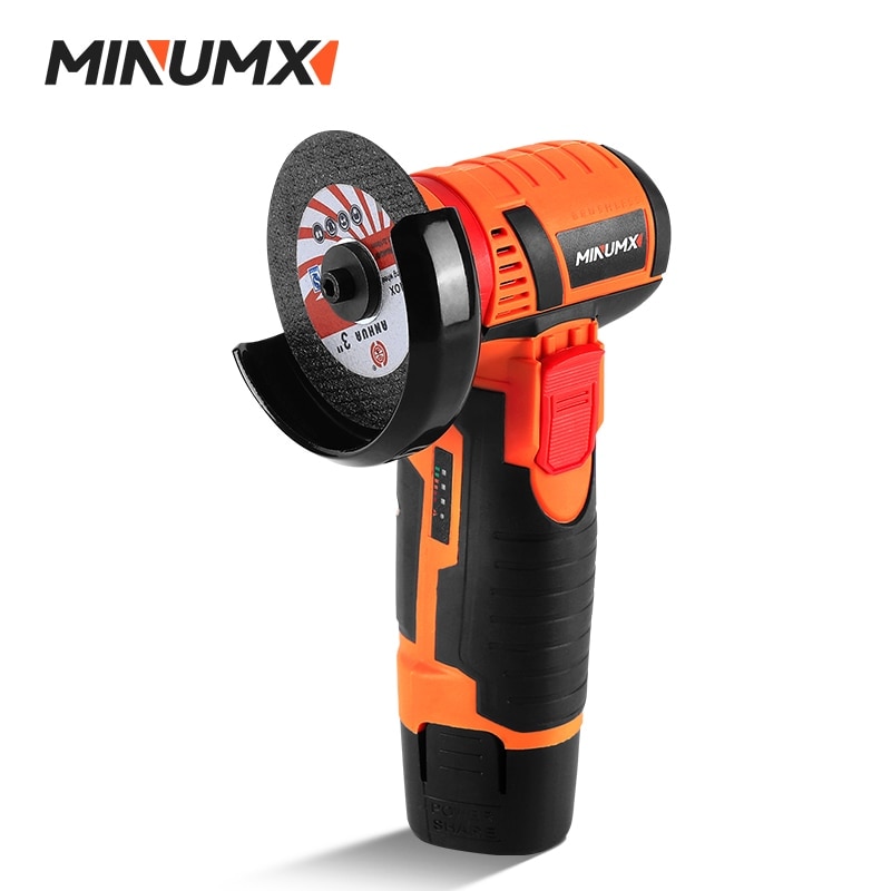 MINUMX 12V Brushless Angle Grinder 19500RPM Cordless Polishing Grinding Diamond Machine Electric Power Tools For Home